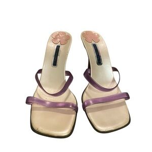 Http://www.why.it Womens Vintage Y2k Slip On Strappy High Heel Sandals